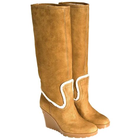 gucci shearling wedge boots|gucci shoes for women.